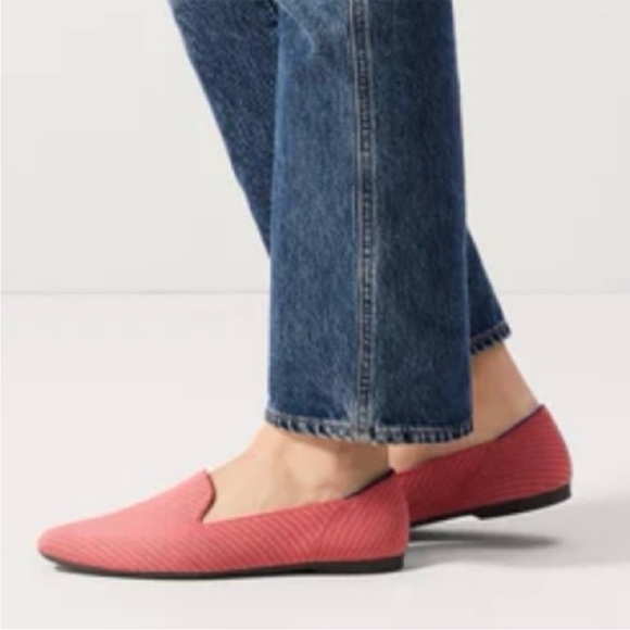 Rothy’s The Almond Loafer Ruby Grapefruit Twill - Picture 2 of 7